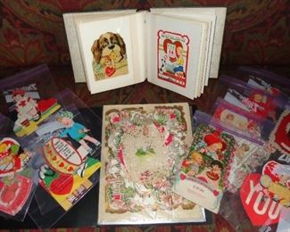 Collection of 75 vintage Valentines