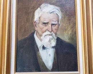 Original Painting of Charles Goodnight by Juan Menchaca. Frame size approximately 2.5" x 18" x 21". https://ctbids.com/#!/description/share/314422