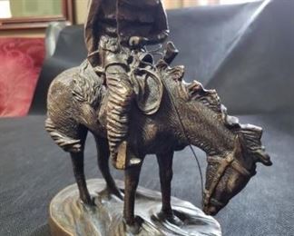 Drover by Rudolph- rotating wooden base, year 2000, number 14/100. https://ctbids.com/#!/description/share/314510