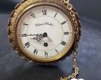 Warren Kessler Clock- Germany. Approximately 9 inches tall by 7 inches wide and 3.5 inches deep, https://ctbids.com/#!/description/share/314506
