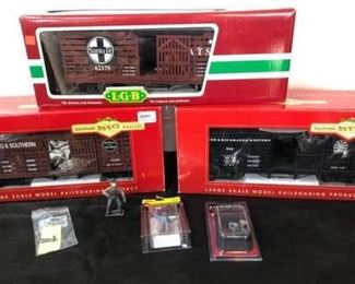 Bachmann Big Haulers and LGB model trains, new in box, and accessories. https://ctbids.com/#!/description/share/314565