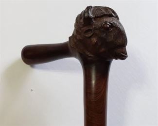 Vintage Hand Carved Ironwood Buffalo Cane. https://ctbids.com/?site=1#!/description/share/314494