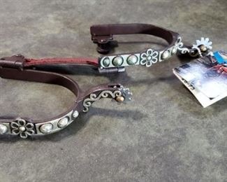 Colorado Saddlery Co: The Sunflower Roper Spur https://ctbids.com/?site=1#!/description/share/314458