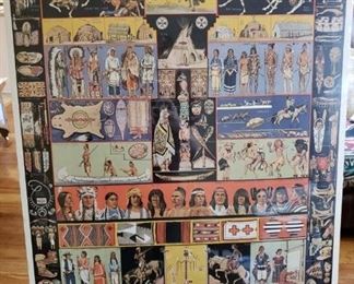Jo Mora: Indians of North America - sealed. 24"x 31.5" A few areas of slight discoloration around edges as seen in photos. https://ctbids.com/?site=1#!/description/share/314443