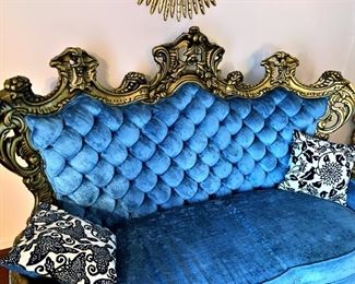 Italian Baroque Tufted Loveseat