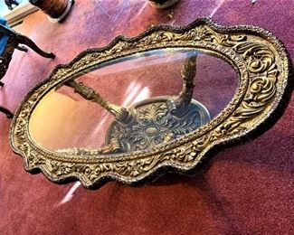 Italian Baroque Gold Plaster Decorative Coffee Table