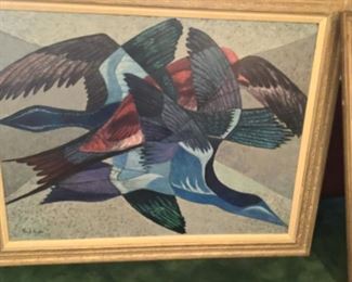  large painting by Traute Huycke, Southern CA artist