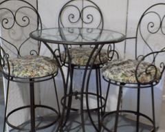 Bistro Style Pub Table Set  (3 sets available)