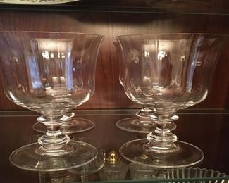 Water Goblets - excuse the distortion....camera operator error!