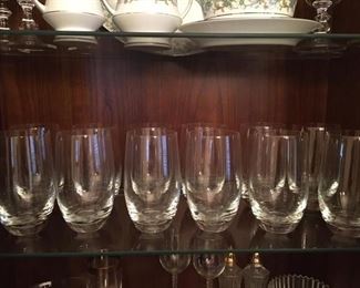 Stemless wine or water glasses