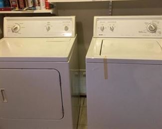 Kenmore washer and dryer