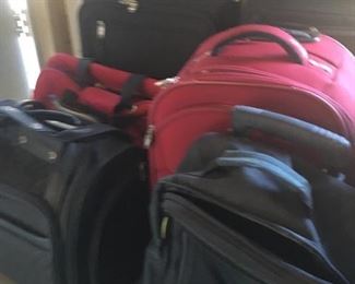 Traveling anyone? Lots of travel bags and suitcases