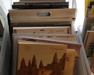 Scrapbooks, card stock, scrapbook pages