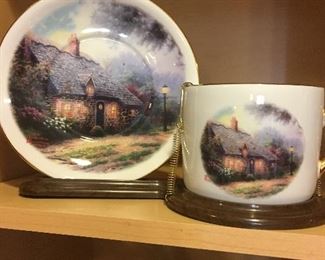 Thomas Kinkade teacup and saucer