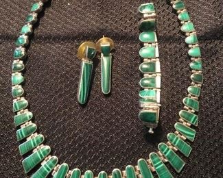 Sterling Silver and Mexican Jade