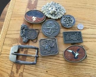 Huge lot of unique vintage belt buckles https://ctbids.com/#!/description/share/311791