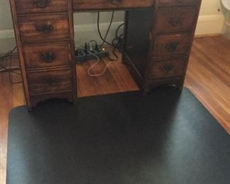 Vintage Wooden Desk https://ctbids.com/#!/description/share/311893