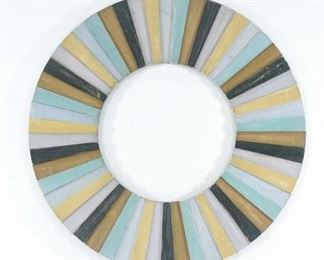 Large Contemporary Round Reclaimed Starburst Frame