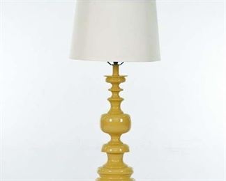 Contemporary Mustard Glaze Table Lamp