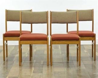 Set Of 4 Danish Modern Teak Dining Chairs