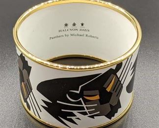 New Halcyon Days By M. Roberts Panther Cuff Bracelet