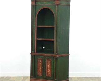 Habersham Plantation Green Bookcase Cabinet