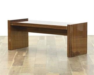 Mid Century Modern Natural Grain Coffee Table Bench