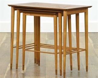 Set Of 3 Mid Century Modern Nesting Tables