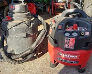 Air Compressor and Shop Vac