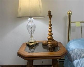 Glass Top Side Table I