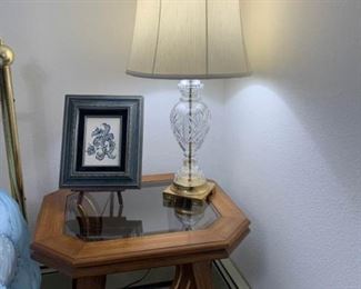 Glass Top Side Table II