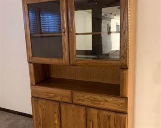 Oak China Hutch