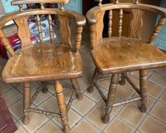 Swivel Wood Barstools