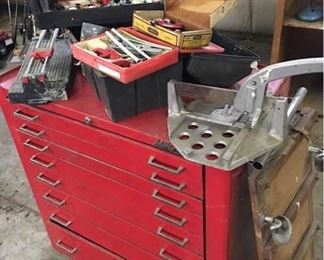 Tool Box with Plumbing and Electrical Supplies