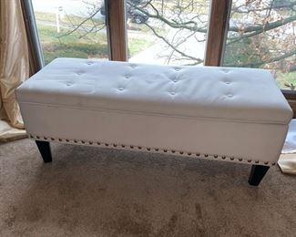 White bench