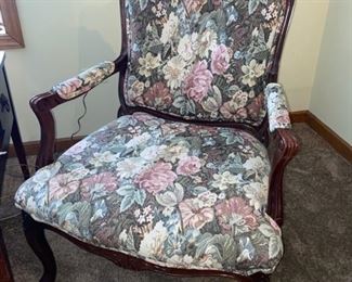 Vintage flower chair