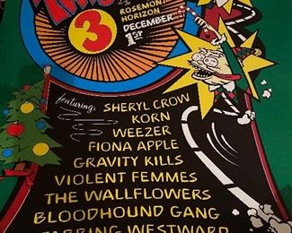 Q101 Poster . 1 is autographed 