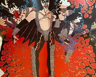 Kiss Poster Inside Gene Simmons Record