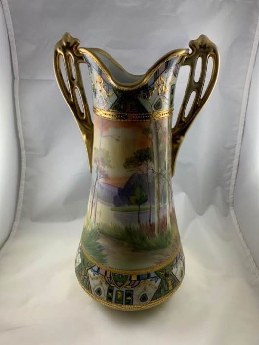 001 Hand Painted Nippon Vase