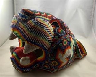 003 Beautiful Large Huichol Panther