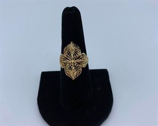 Gold Filigree Ring