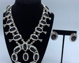 Squash Blossom and Earrings