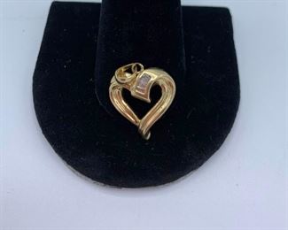 Yellow Gold Heart Pendant