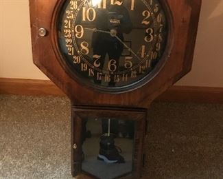 vintage pendulum wall clock