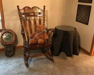 wooden rocker