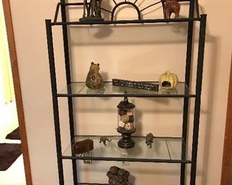 black metal baker's rack