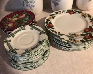 orchard print  dishes