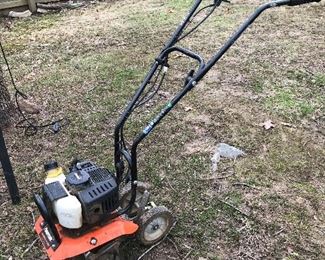 Powermate 43cc engine 8 tine cultivator garden tiller