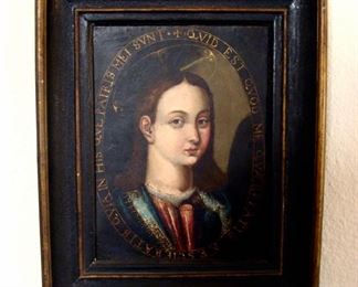 Antique Painting, 1700's, Oil on Copper, Hendrick De Clerck, Christ The Savior, Religious, Virgin, Florentine School