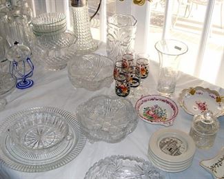 Crystal, Irish, Cake Pedestal, Plate, Canister, Vase, Bowl, Pitcher, Platter, Krosno, Oil Lamp, Poland, Art Glass, Italy, Hand Painted, Wine, Champagne